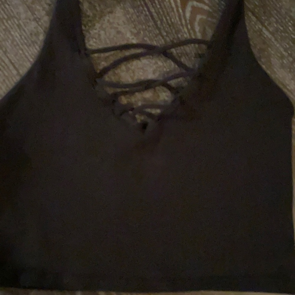 Black Express Halter Top